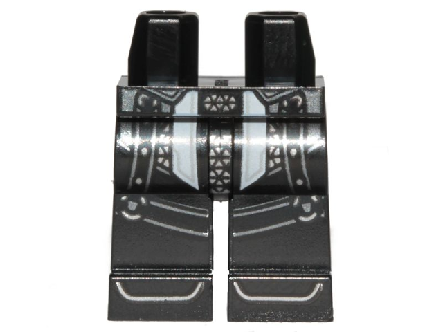 Hips and Legs with Armor Skirt and Black Straps Pattern