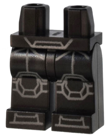 Hips and Legs with SW Armor and Knee Pads with Light Bluish Gray Outlines Pattern