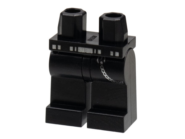 Hips and Legs with Silver Belt and Chain Pattern