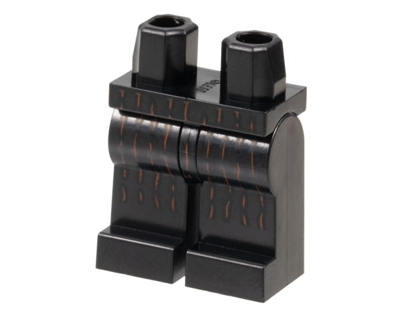 Hips and Legs with Reddish Brown Pinstripes Pattern