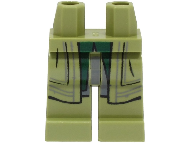 Hips and Legs with Coattails, Dark Green Pants and Dark Bluish Gray Shirttails Pattern