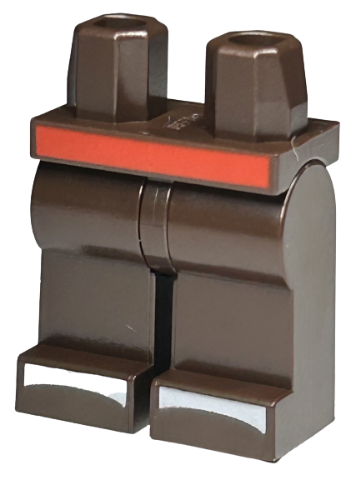 Hips and Legs with Red Band / Sash and White Shoe Tops Pattern