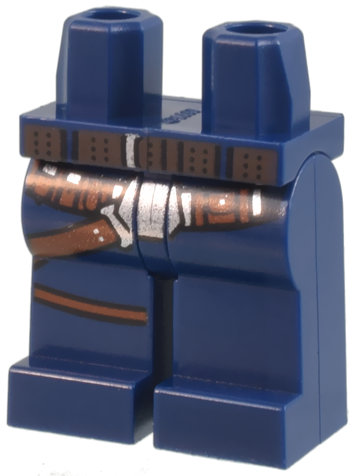 Hips and Legs with SW Gunbelt, Dark Brown Belt on Hips and Reddish Brown Straps on Legs Pattern