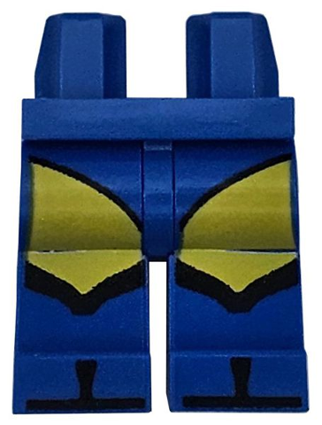 Hips and Legs with Outlined Yellow Thigh Pads and Black Toes Pattern