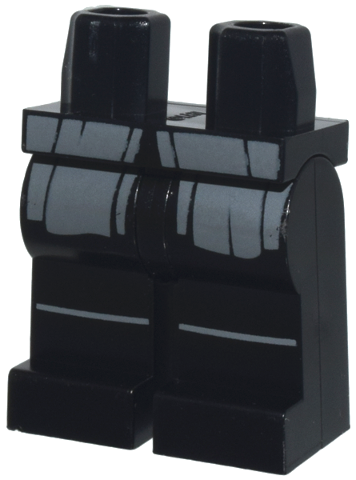 Hips and Legs with Dark Bluish Gray SW Jedi Robe Ends and Trim Pattern