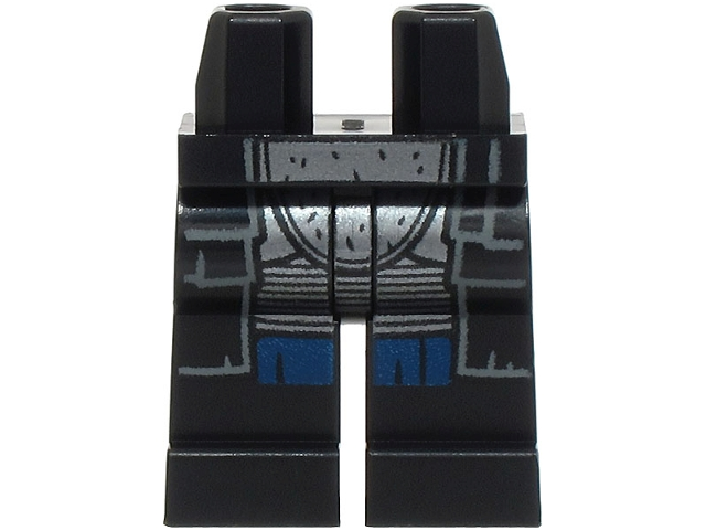 Hips and Legs with Robe Ends, Dark Silver Armor and Dark Blue Shirttails Pattern