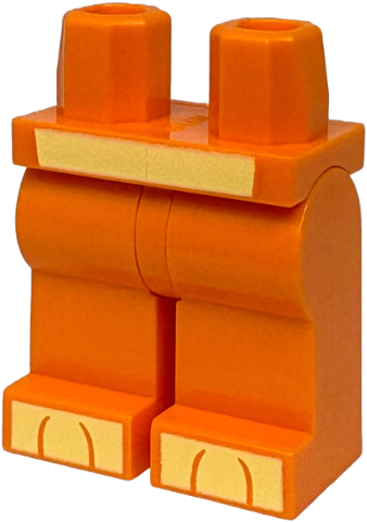 Hips and Legs with Bright Light Yellow Hips and Paws Pattern