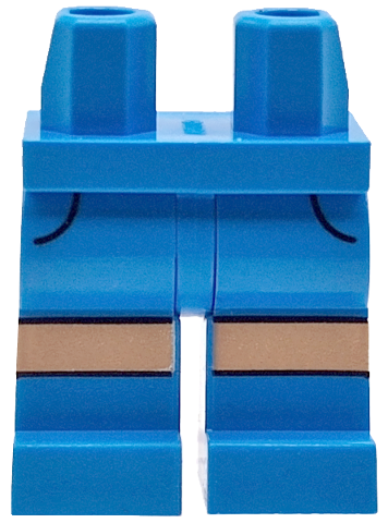 Hips and Legs with Black Pockets Outlines, Nougat Knees Pattern