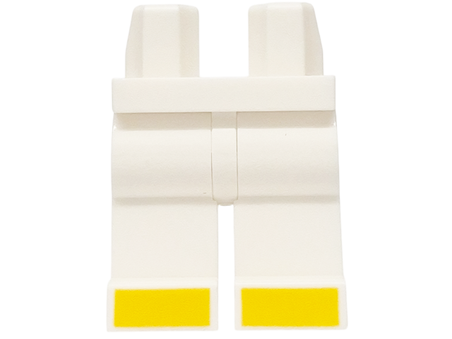 Hips and Legs with Bright Light Orange Feet Pattern