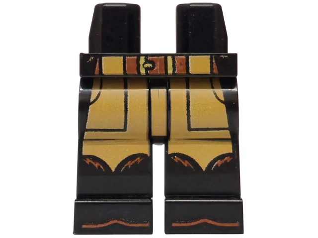 Hips and Legs with Medium Nougat Chaps, Reddish Brown Belt and Boot Tips Pattern