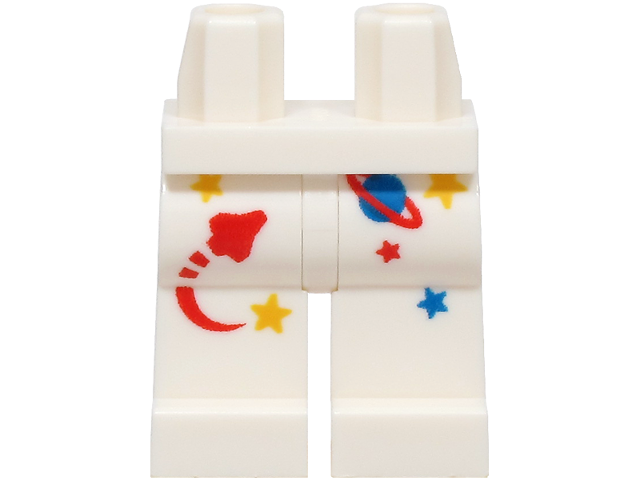 Hips and Legs with Red, Blue and Yellow Spaceship, Stars and Planet Pattern (BAM)