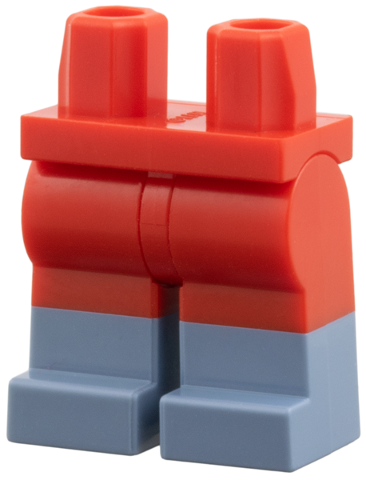 Hips and Legs with Molded Sand Blue Lower Legs / Boots Pattern