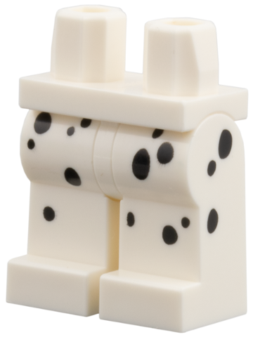 Hips and Legs with Black Spots Pattern