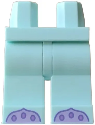 Hips and Legs with Lavender Tentacles, Medium Lavender Suction Cups, Blue Violet Outline Pattern