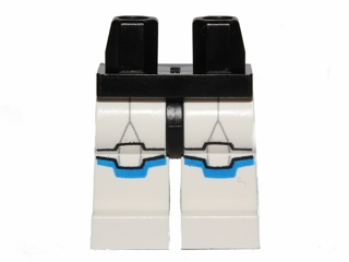 Hips and White Legs with SW Clone Trooper and Blue Markings Pattern