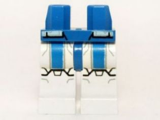 Hips and White Legs with SW Special Forces Commander Armor with Blue Stripes Pattern