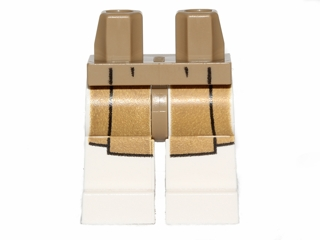 Hips and White Legs with Tan SW Jedi Robe Pattern