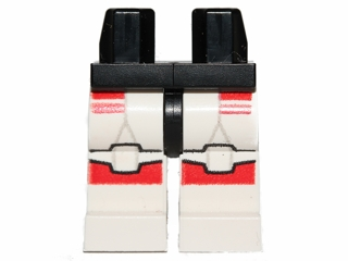 Hips and White Legs with Red SW Shock Trooper Armor Pattern