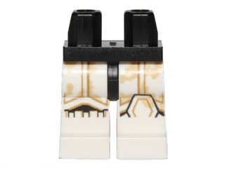 Hips and White Legs with SW Stormtrooper Tan Dirt Stains on Upper Leg Pattern