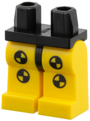 Hips and Yellow Legs with Black and Yellow Circles Pattern