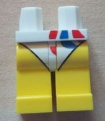 Hips and Yellow Legs with White Leotard with Red and Blue (Team GB Logo) Pattern