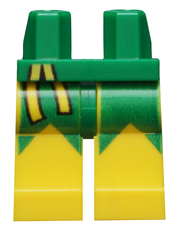 Hips and Yellow Legs with Green Markings and Yellow Belt Ends Pattern (Phoenix Jean Grey)