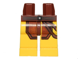 Hips and Yellow Legs with Reddish Brown Loincloth and Diagonal Belts Pattern (SW Naboo Security Guard)