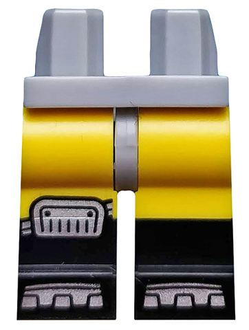 Hips and Yellow Legs with Black Boots and Silver Knee Pad and Boot Tips Pattern