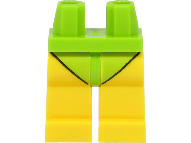 Hips and Yellow Legs with Lime Leotard / Swimsuit Bottom Pattern