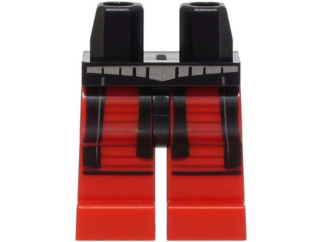 Hips and Red Legs with SW Armor with Dark Red Lines, Silver Belt and Black Loincloth Pattern