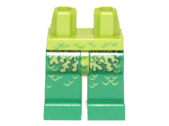 Hips and Green Legs with Swamp Plants and Scales Pattern