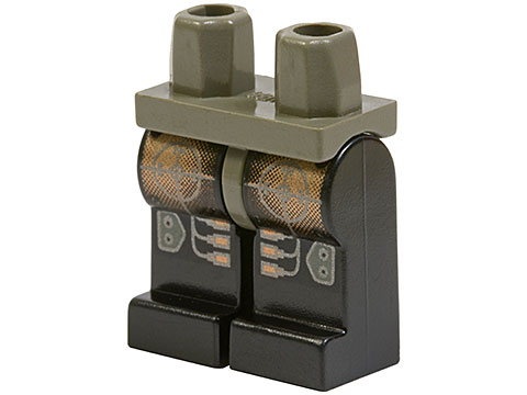 Hips and Black Legs with Insectoids Silver and Copper Circuitry Pattern