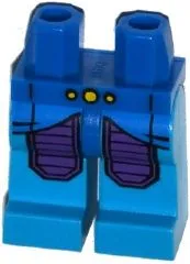 Hips and Dark Azure Legs with Blue and Purple Space Armor and 3 Yellow Lights Pattern