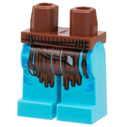 Hips and Medium Azure Legs with Reddish Brown Loincloth and Dark Azure Markings Pattern
