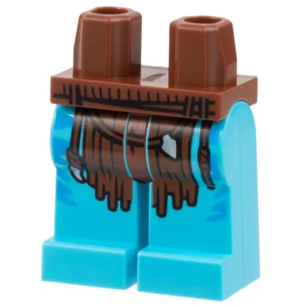 Hips and Medium Azure Legs with Reddish Brown Loincloth and Dark Azure Markings Pattern