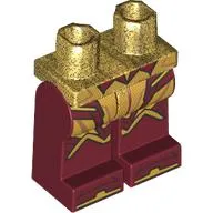 Hips and Dark Red Legs with Gold Armor Plates and Toes Pattern