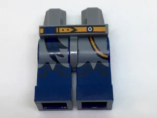 Hips and Dark Blue Legs with Medium Nougat Belt and Sash and Pirate Boots on Dark Bluish Gray Pattern