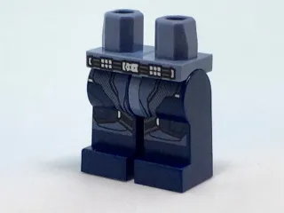 Hips and Dark Blue Legs with Belt with Silver Trim and Sand Blue Armor Pattern