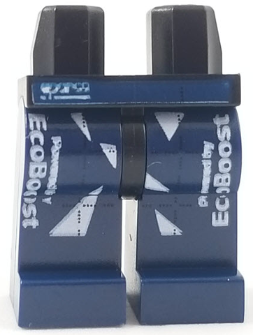 Hips and Dark Blue Legs with 'sparco' Logo and 'Powered by EcoBoost' with White Triangles Pattern