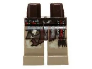 Hips and Dark Tan Legs with Pouch and Sash and Dirt on Knees Pattern