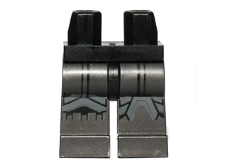 Hips and Pearl Dark Gray Legs with SW Stormtrooper Black and Dark Bluish Gray Markings Pattern (Shadow Stormtrooper)