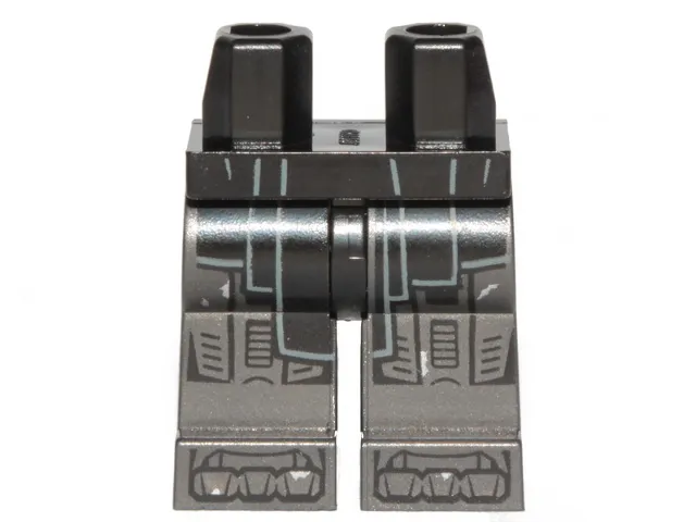 Hips and Pearl Dark Gray Legs with SW Sith Robe, Mechanical Parts and Claws Pattern (Darth Maul)