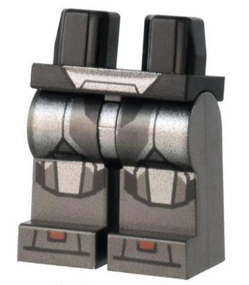 Hips and Pearl Dark Gray Legs with SW Clone Trooper Armor and Silver Plates Pattern