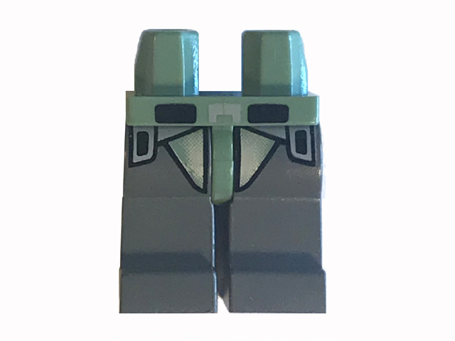 Hips and Dark Bluish Gray Legs with SW Kashyyyk Trooper Pattern