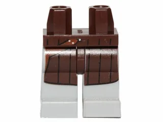 Hips and Light Bluish Gray Legs with 3 Silver Dots, Dark Brown Coat with Holster Pattern