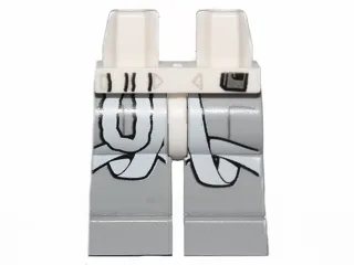 Hips and Light Bluish Gray Legs with SW White Flight Straps and Hose on Right Leg Pattern