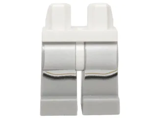 Hips and Light Bluish Gray Legs with White Robe with Black and Tan Border Pattern