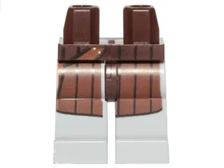 Hips and Light Bluish Gray Legs with 2 Silver Dots, Reddish Brown Coattails and Holster Pattern