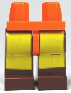 Hips and Reddish Brown Legs with Avatar Yellow Rectangles Pattern