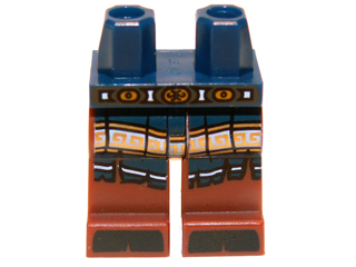 Hips and Reddish Brown Legs with Belt, Dark Blue Armor and Black Hooves Pattern